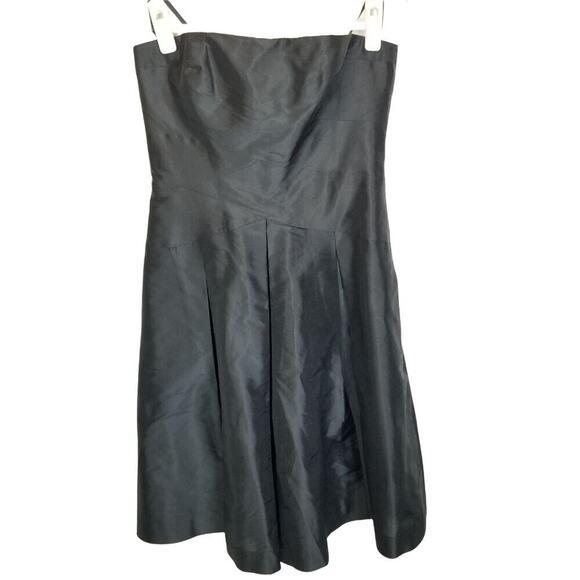 Lauren Ralph Lauren Womens Silk Strapless Mini Dress Size 4 Hoco Prom Cocktail - Picture 1 of 7